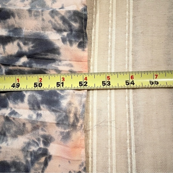 Nasty Gal Pink Blue Tie Dye Print Pleated Sleeveless Strappy Maxi Dress 4 - Picture 12 of 12